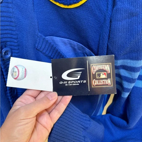 NWT! ⚾️⚾️Milwaukee Brewers Retro Sweater Cardigan⚾️⚾️.Size XXL. - Picture 9 of 13